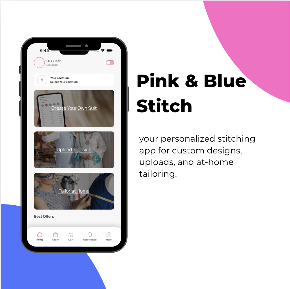 Pink & Blue Stitch